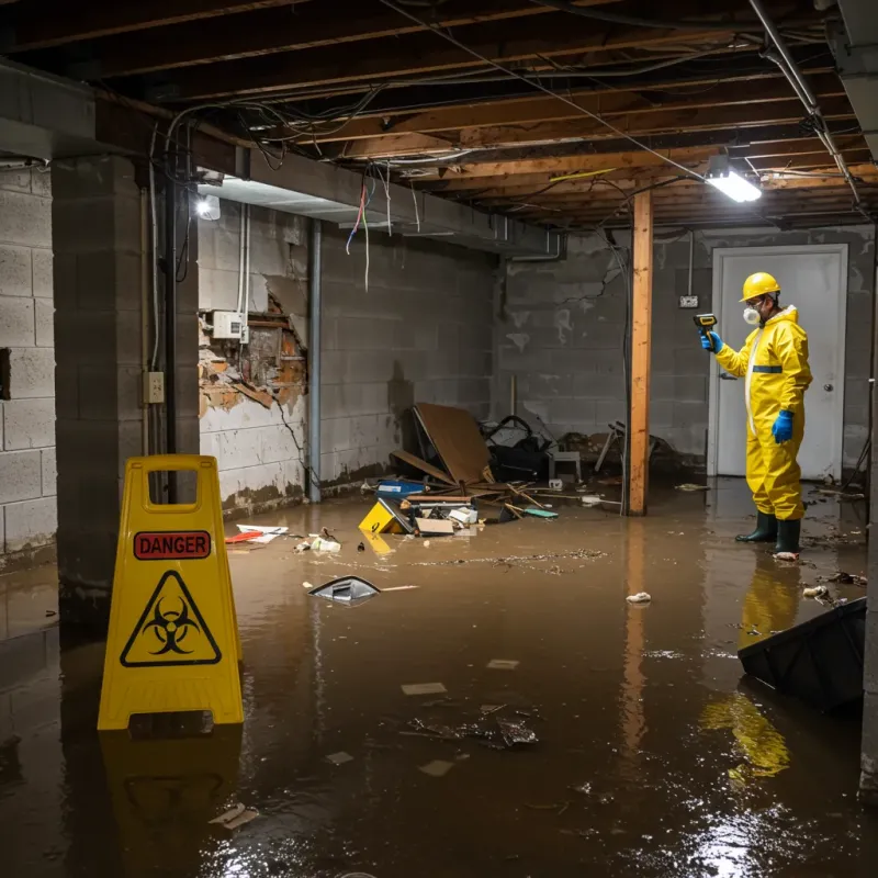 Flooded Basement Electrical Hazard in Port Byron, NY Property